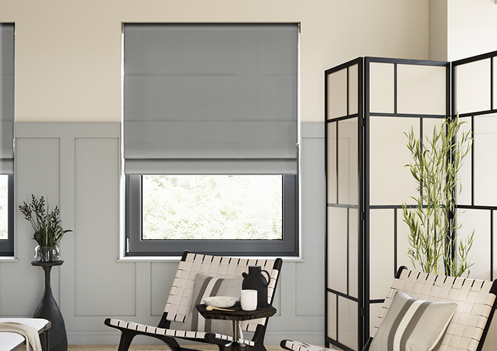 Medina, Charcoal - Roman Blind - Image 3